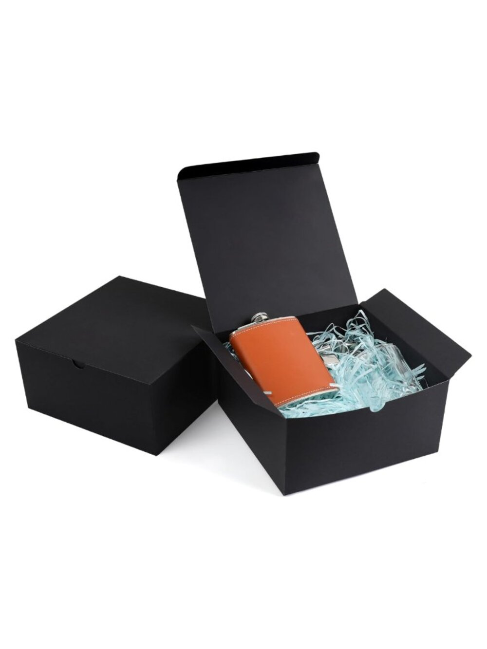 10 Pack Gift Boxes with Lids 8x8x4 Inches Easy Assembly Cardboard